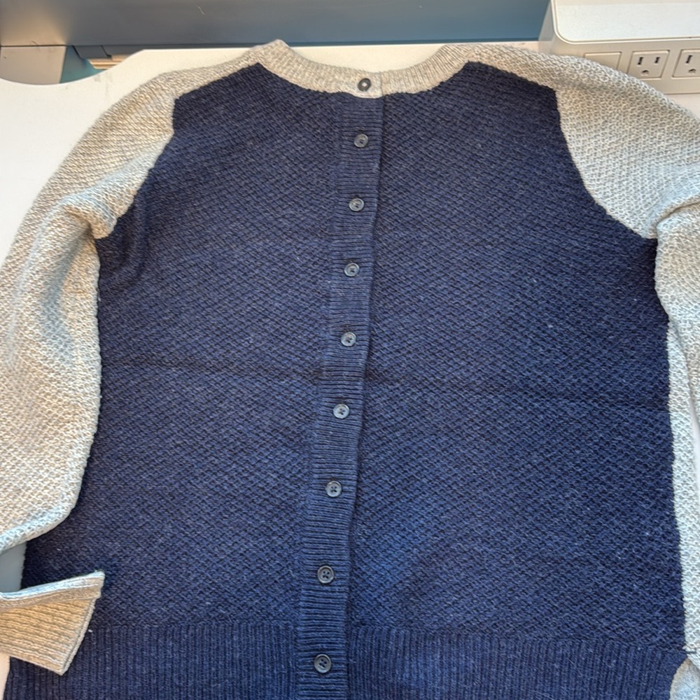 Light blue/navy Madewell sweater women’s size xs